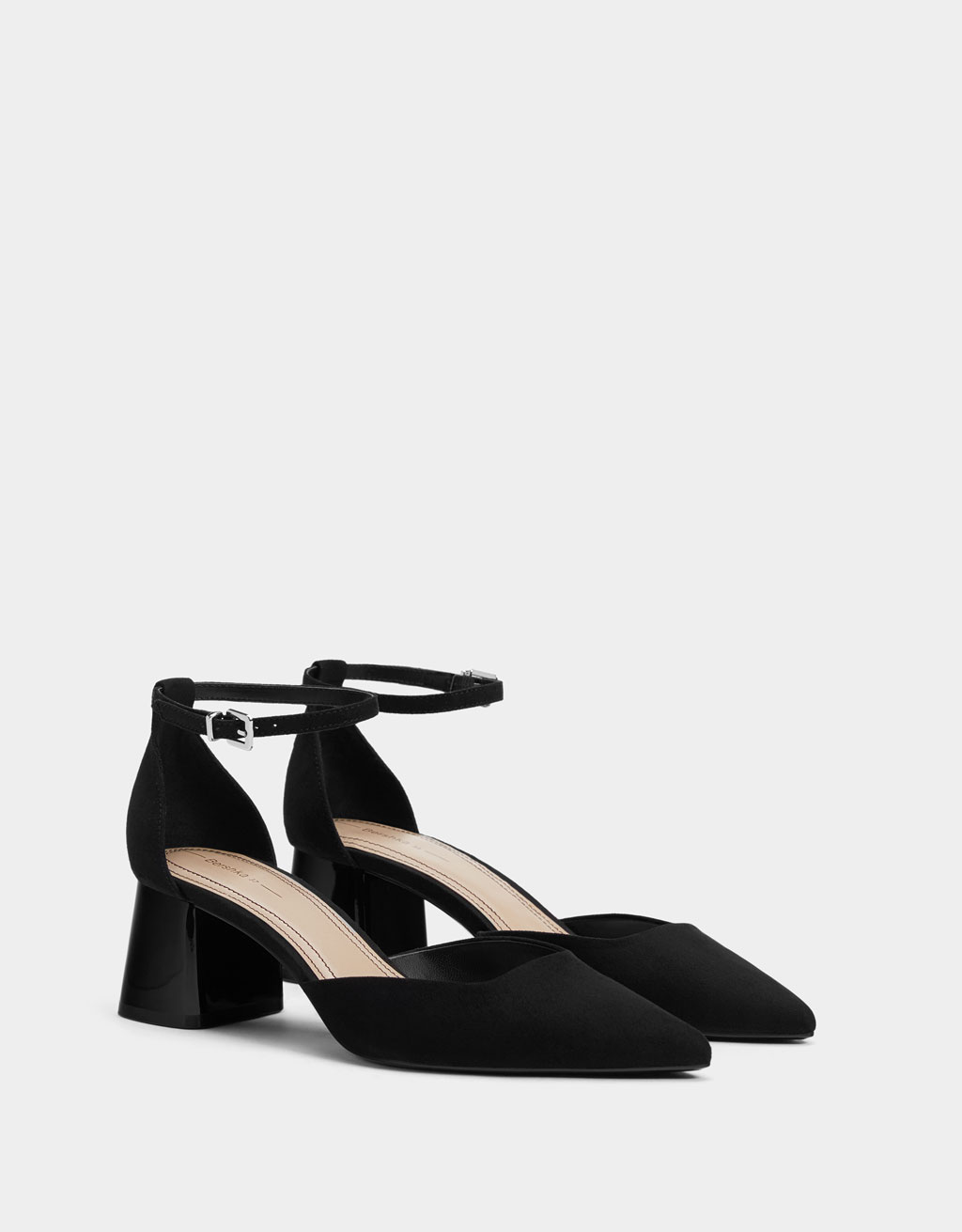 Chaussures talon mi,haut bride cheville